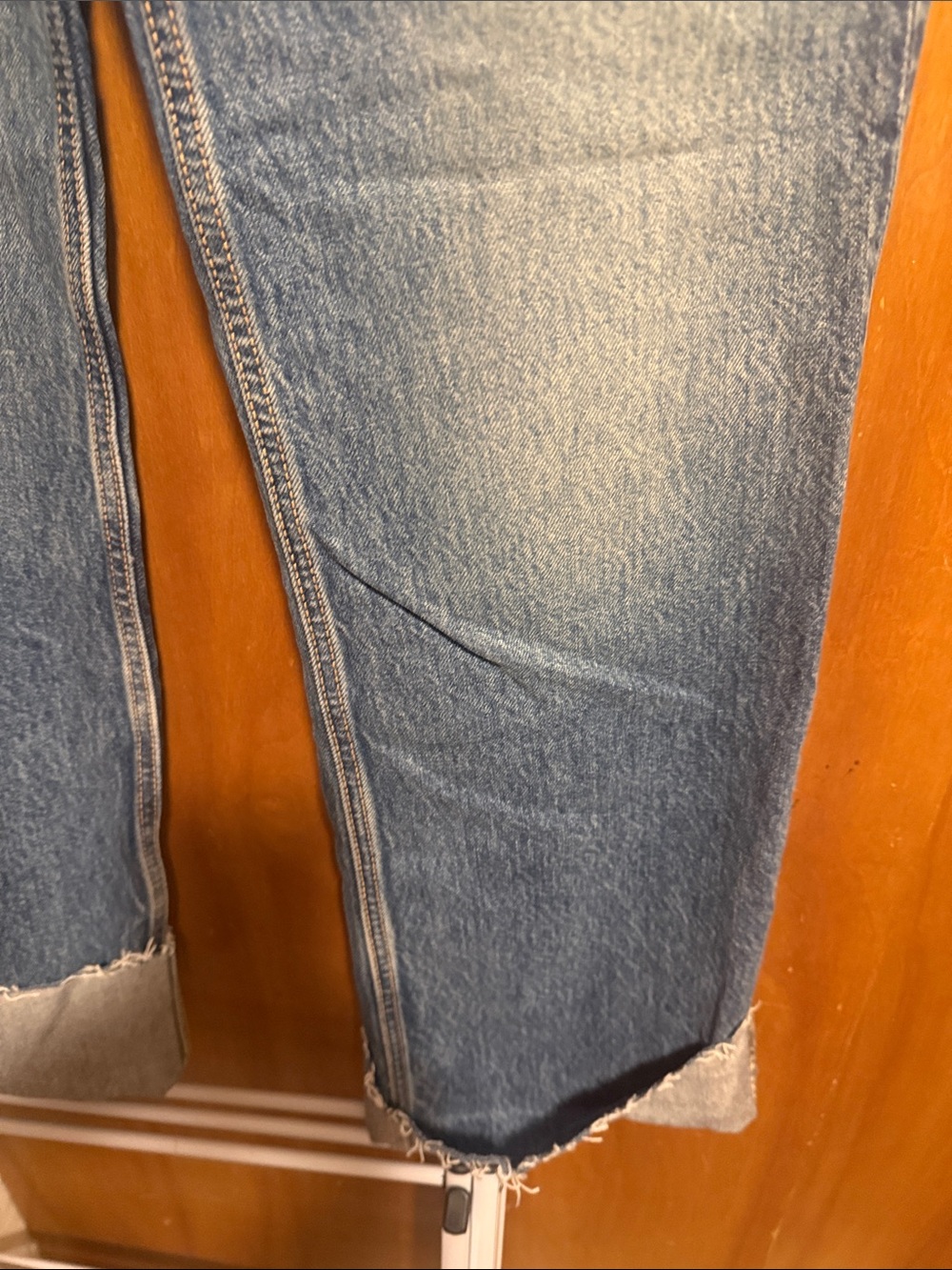 Zara Blue Wide-Leg Washed Jeans - Picture 7 of 7